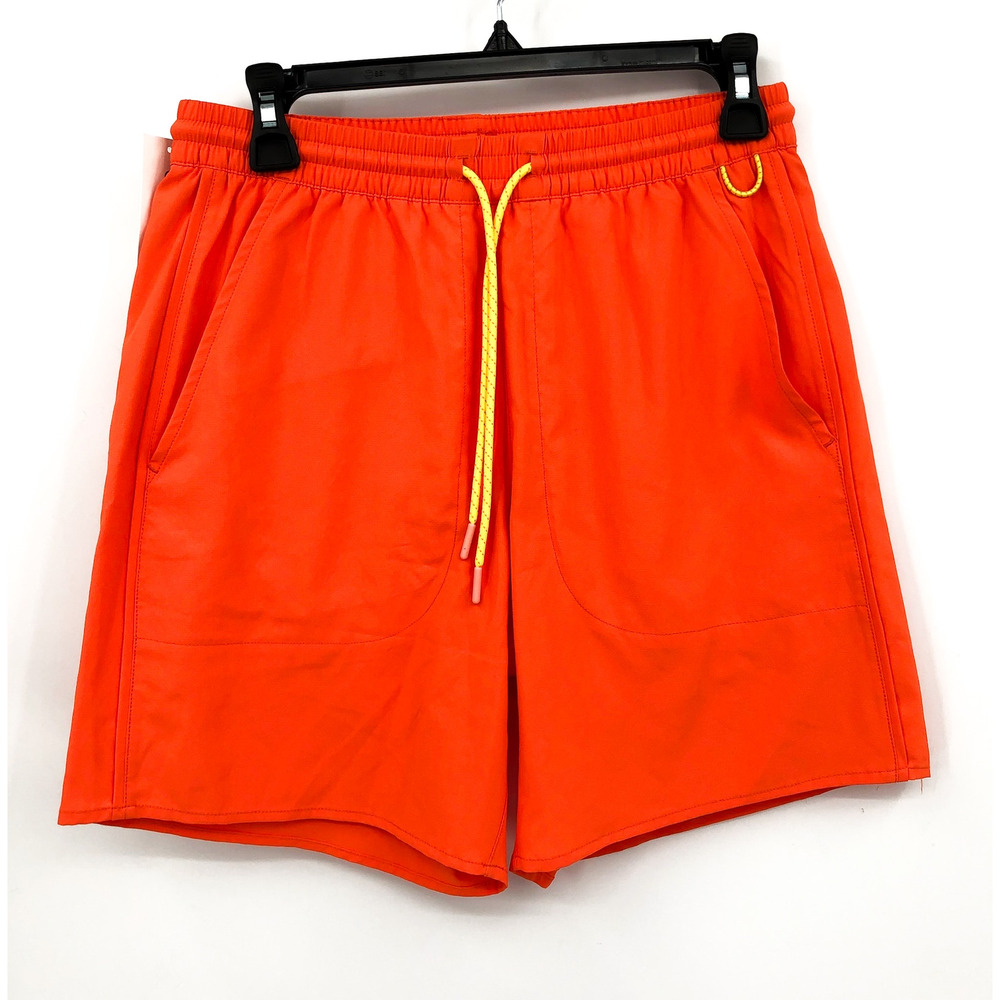 OUTDOOR VOICES Men's SolarCool 7" Beach Short XS Hibiscus Orange Mesh Liner NWT - Picture 4 of 9